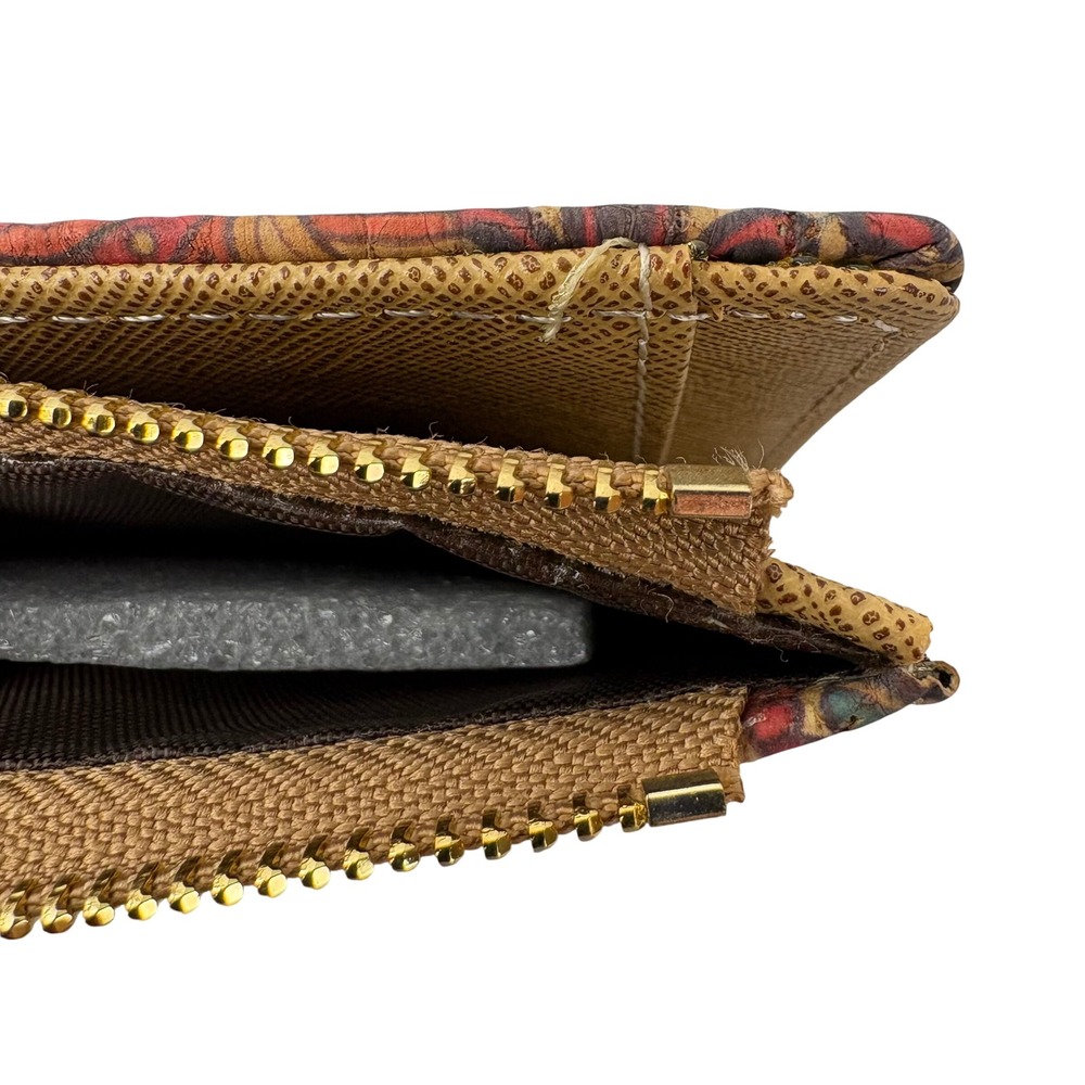 Corkcho Patchwork Mandala Print Small Zip Around … - image 4